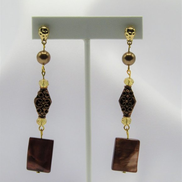 Copper and Gold Colour Beaded Jewelry Set - Picture 5 of 5